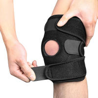 Rodillera deportiva de piezas, soporte abierto para rótula, envoltura protectora para artritis, ACL, correr, baloncesto, desgarro de menisco, atlético, 1 unidad - details 3