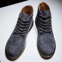 Botines informales para exteriores con suela gruesa para hombre, botas cálidas de piel de invierno - details 2