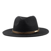Sombrero de Sol de paja con correa para hombre y mujer, sombrero de ala ancha para vacaciones, playa, verano, UV, Panamá, venta al por mayor - details 9