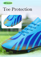 Zapatos de fútbol de marca para hombre, botines de fútbol para exteriores para niños, zapatillas de entrenamiento antideslizantes transpirables, zapatillas de fútbol sala para césped - details 9