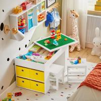 Organizador de Juguetes de Madera Multifuncional con 8 Cestas y 1 Compartimento Tamaño 87x50x50cm - details 4