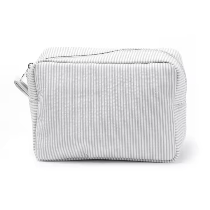 Bolsas de Cosméticos con Tirantes Almacenamiento de Maquillaje en Rayas Rosas/Moradas - 1