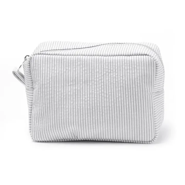 Bolsas de Cosméticos con Tirantes Almacenamiento de Maquillaje en Rayas Rosas/Moradas - 1