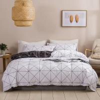 Juego de Ropa de Cama King Size Cómodo y Suave con Estampado Geométrico Moderno Juego de Edredón Doble para Parejas - details 6