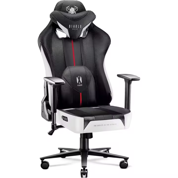 Silla Gamer con Reposabrazos 3D - Cojín Cervical/Lumbar Función de Balanceo - Silla de Oficina 160 kg - Cadeira Gaming Ergonómica - (XL) - 1