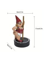Estatua Goblin divertida de Pole Dancing para jardín de hadas y decoración del hogar, 1 unidad - details 6