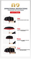 Paraguas inverso completamente automático, paraguas Manual de regalo reflectante para vehículo de negocios plegable grande a prueba de viento para hombres y mujeres - details 29