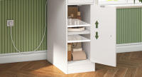 Tocador de Maquillaje Moderno con LED 10, Espejos Plegables y Cajones Ideal para Mujer, Dormitorio, Blanco - details 6