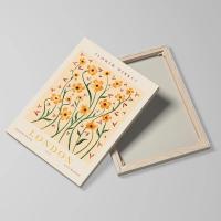 Cuadro de Pintura Nórdica en Lienzo con Marco de 3pcs Flores Salvajes del Mercado Posters Daneses Pastel Artístico para Pared de Dormitorio Decoración Aestética Material de Lienzo Marca JUBEER - details 0