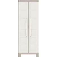 Armario de Almacenamiento de Resina 2 Puertas, 4 Baldas Ajustables en Altura, 1 Fija - details 1