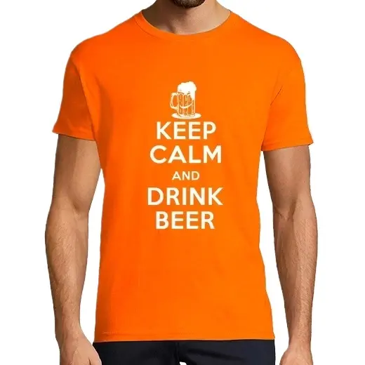 Mantener la calma y tomar cerveza Camisetas CERVEZA,Pack Regalo Camiseta Personalizada - 1