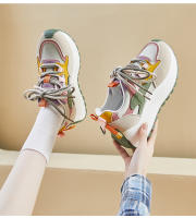 Nuevo estudiante de primavera corriendo deportes de suela gruesa que aumenta los zapatos casuales - details 12