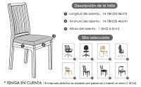 Fundas de asiento de comedor para el hogar, bar, hotel, fiesta, banquete, uso doméstico - details 4