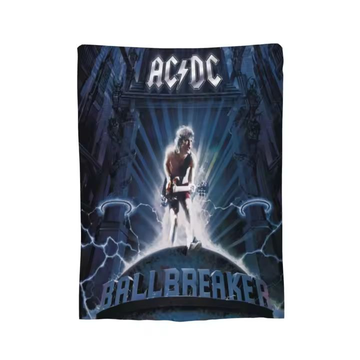 Acdc Ballbreaker manta de lana perfecta para niños y niñas, hogar o viaje - 1