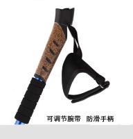 Bastones ultraligeros de aluminio ajustables de 3 secciones, bastón de senderismo plegable con agarre de corcho y accesorios que se compran por separado - details 6
