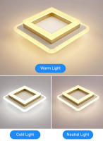 Lámpara de Techo Redonda y Cuadrada LED TOMAXIN 20CM para Habitación Luz de Pasillo Interior Cambiable de Color Moderna 220V - details 8