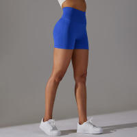 Hamidou pantalones cortos de Yoga para mujer, Shorts de Fitness para correr, ciclismo, transpirables, cintura alta, entrenamiento, gimnasio, Verano - details 0