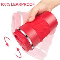 Taza de Café Roja de 380mL Termo de Acero Inoxidable 304 Portátil Antibacteriano para Coche - details 3