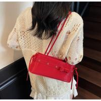 Bolso portátil con forma de palo francés, cinta con lazo Y2K, bolso de hombro con lazo, estilo francés coreano, bolso para axilas, trabajo - details 28