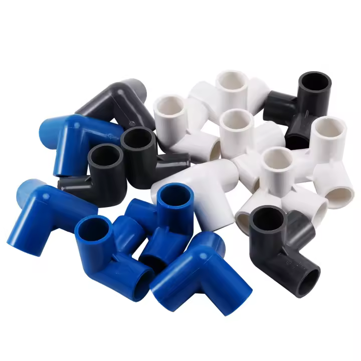 Conector en T de manguera de plástico PVC de 20mm, junta de 3 vías para riego de jardín, adaptador de tubería, herramientas de piezas de tubo, 16 Uds. - 1