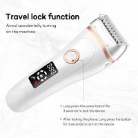 Recortadora de pelo recargable por USB, depiladora eléctrica indolora, depilación de barba, máquinas de afeitar para mujeres, cortadora de axilas, maquinilla de afeitar para Bikini - details 4
