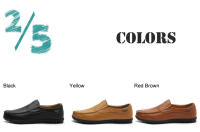 Mocasines de piel auténtica sin cordones para hombre, calzado informal de alta calidad, talla grande 38-47, primavera y verano - details 1