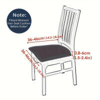 Cubiertas de Silla de Comedor Elásticas 4pcs Tela de Algodón Rojo Geométrico - details 2