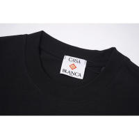 Camiseta deportiva de algodón puro para hombre, cuello redondo, estampado frontal, estilo informal para verano - details 5