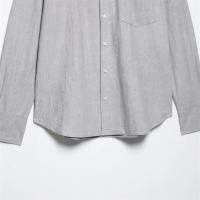Camisa informal de mujer, nueva llegada de verano 2025, con cuello de solapa, manga larga, decoración de bolsillo y temperamento versátil. - details 3