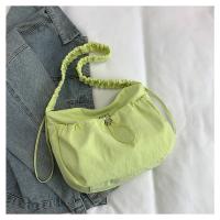 Bolso de hombro plisado de nailon a la moda, bolso cruzado con cordón de estilo coreano de gran capacidad, bolso de mano ligero de Color sólido para mujer - details 27