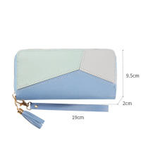 Cartera larga de piel sintética para Mujer, con diseño bolso de mano de borla, tarjetero - details 19