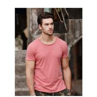 Novedad de verano, camiseta de manga corta de color sólido para hombre, ajustada, de algodón de bambú, talla europea, estilo coreano, camiseta informal de moda para hombre - details 10