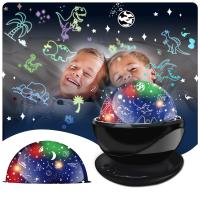 Night Light for Kids Dinosaur Room Decor for Boys LED Galaxy Projector Rotation Night Lamp Projector Sky Lights Christmas Gifts - details 2