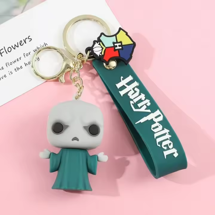 Llavero de Figura de Acción de Harry Potter en 3D Dobby, Hermione, Malfoy, Ron, Snape - 1