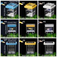 Caja transparente para criador de Guppy, desmontable, previene el escape, criadero de vida acuática, incubadora de peces madre Permeable, uso doméstico - details 0