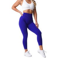 NVG Leggings de gimnasio sin costuras para mujer, suaves para entrenamiento, ropa de yoga de LICRA de cintura alta - details 14