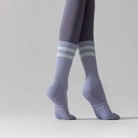 Calcetines de Yoga de felpa para mujer, medias de algodón y silicona, antideslizantes, medias de media pantorrilla, calcetines de piso para Pilates, baile en interiores, Fitness, deportes - details 6