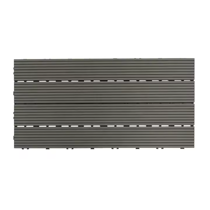 Baldosas de madera y plástico para terraza, 11 piezas, bricolaje, 30x60 cm - 1