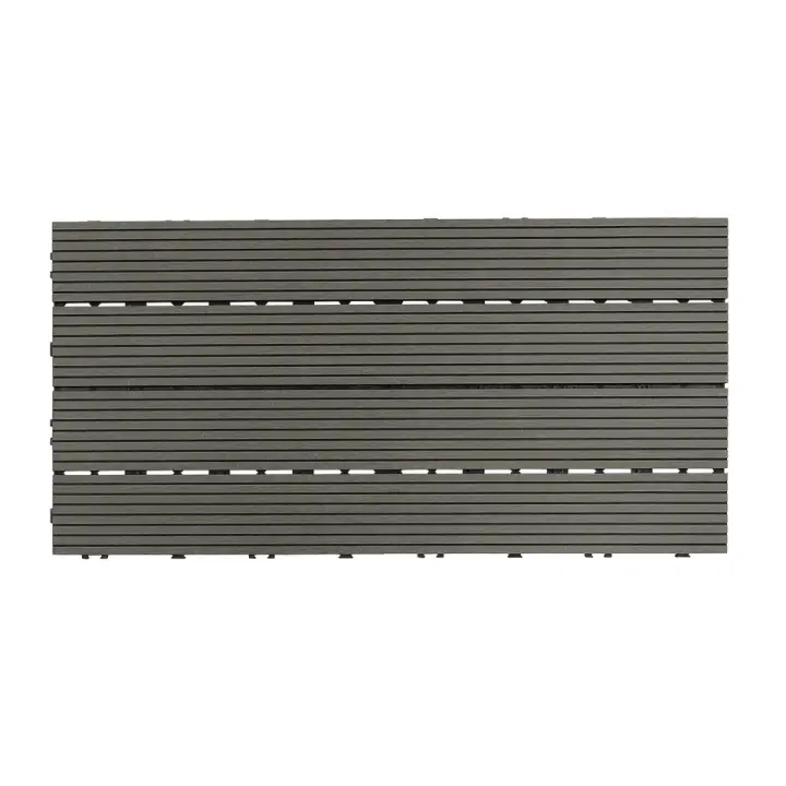 Baldosas de madera y plástico para terraza, 11 piezas, bricolaje, 30x60 cm - 1