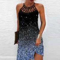 BUNO-Vestidos Retro con cuello en V y estampado Floral en 3D para mujer, vestido Vintage de manga corta acampanado elegante para fiesta, vestido bohemio holgado informal para mujer - details 9