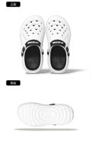 Zapatos de los hombres agujero zapatos de verano de suela gruesa antideslizante desgaste exterior sandalias al aire libre bolsa eva cabeza zapatos de playa vadear zapatillas frías hombres - details 9