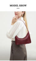 Bolso de mano informal tejido a mano para mujer, bolso sencillo para lonchera, bolso de moda para axila - details 4