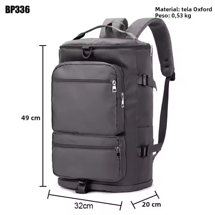Mochila De Viaje Para Mujer IKE MARTI Gran Capacidad Deportiva Yoga Fin De Semana Con Múltiples Bolsillos Cierre De Cremallera - 1