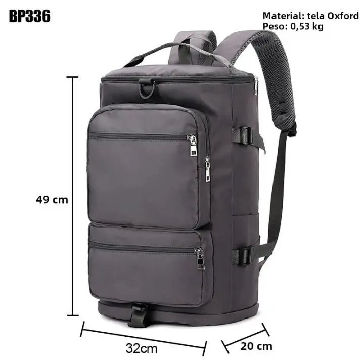 Mochila De Viaje Para Mujer IKE MARTI Gran Capacidad Deportiva Yoga Fin De Semana Con Múltiples Bolsillos Cierre De Cremallera - 1