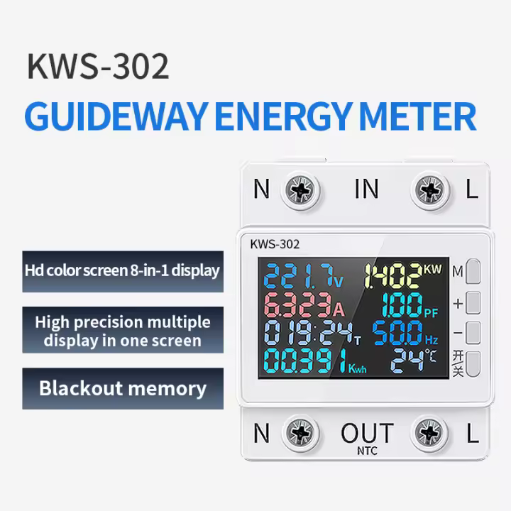 Medidor de potencia inteligente Tuya WiFi, interruptor Protector de sobrevoltaje, Monitor de voltaje de corriente, rel￩ de valor ajustable, disyuntor - 1