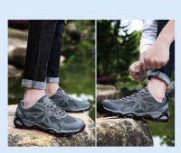 Zapatos de senderismo transpirables para hombre, zapatillas deportivas antideslizantes para escalada de montaña, calzado de entrenamiento al aire libre - details 8