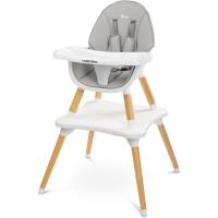Silla de Comedor para Bebé de 6 Meses a 3 Años - Carga Máxima 15 kg - Trona o Silla 2 en 1 + Mesa - Bandeja Regulable - Gris - details 0