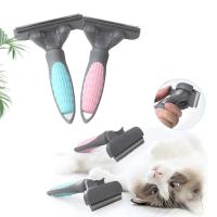 Planet-cepillo de aseo para mascotas, peine de rastrillo de doble cara para perros y gatos, Extra ancho, azul - details 3