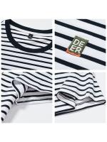 Camiseta de Correr de Verano a Rayas Cómoda, Secado Rápido, Manga Corta para Hombres - details 5