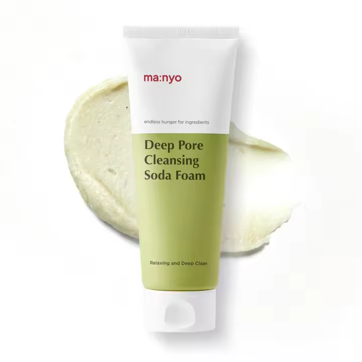 ma:nyo Limpiador de espuma de soda con vitamina C, limpieza profunda de poros, lavado facial, cuidado de la piel coreano suave y no irritante para hombres y mujeres, 5.0 - 1